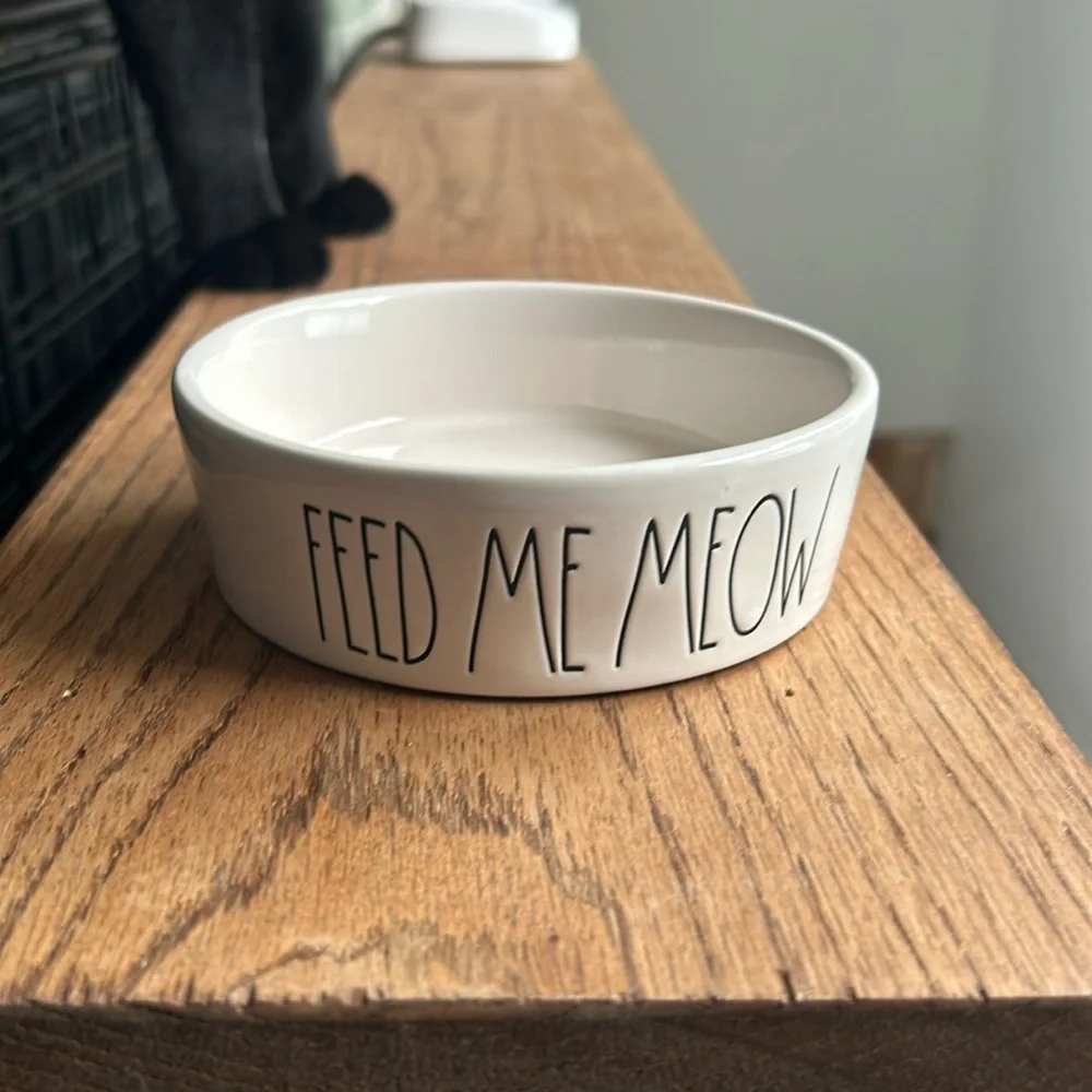Rae Dunn cat food bowl